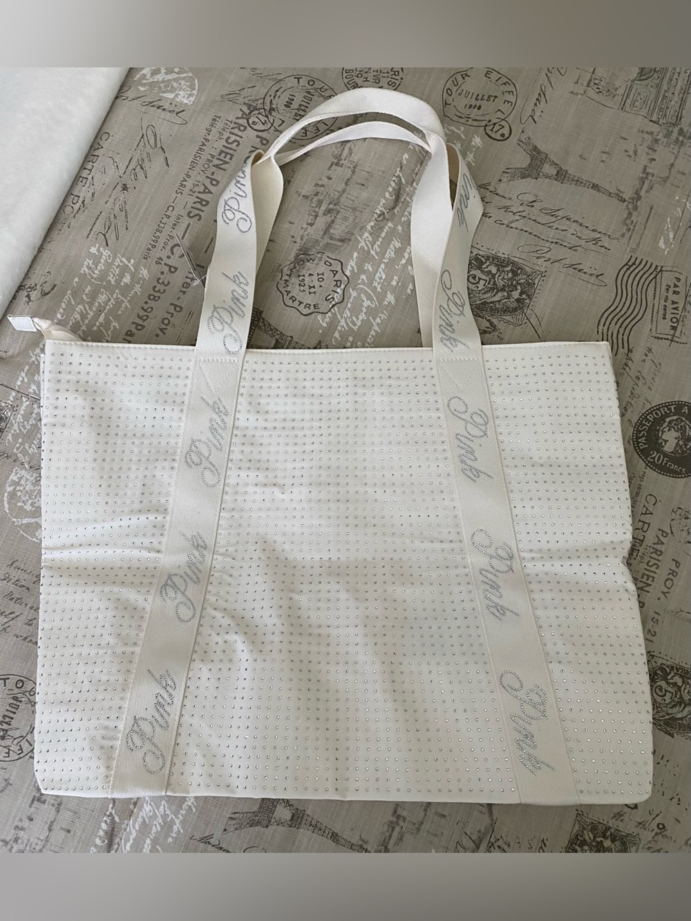 NWT. Victoria’s Secret Rhinestone Tote